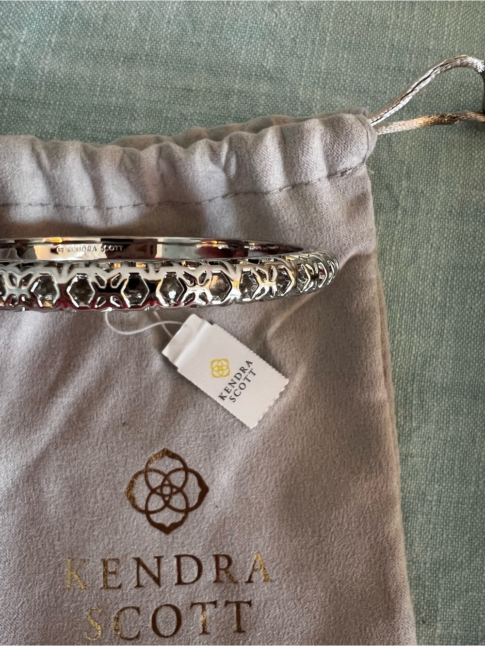 Kendra Scott Silver Filigree Openwork Bangle